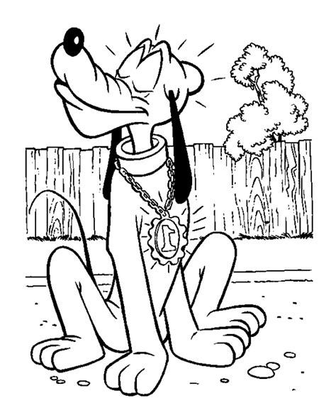 Pluto coloring page to download - Pluto Coloring Pages for Kids