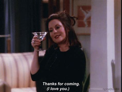 When She Stays Close to Her BFF at a Party | Karen Walker GIFs | Will & Grace | POPSUGAR ...