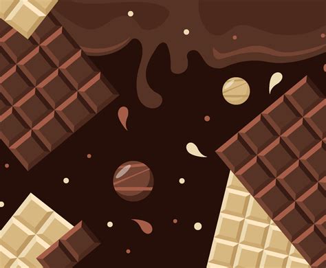 Flat Chocolate Background