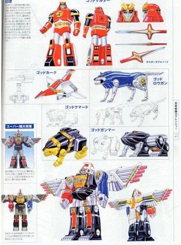 Ninja Zords and Ninja Mega Falcon Zord Go Go Power Rangers, Mighty ...