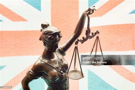 Lady Justice Against British Flag High-Res Stock Photo - Getty Images