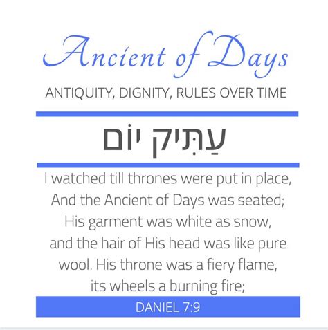 Ancient of Days - The name, Ancient of Days, that reminds us that He ...