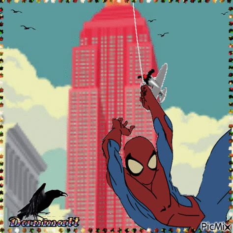 Scène du célèbre "comique" Spiderman - GIF animé gratuit - PicMix