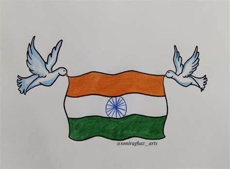 Independence day drawing / Independence Day poster making #independenceday #india #15august ...