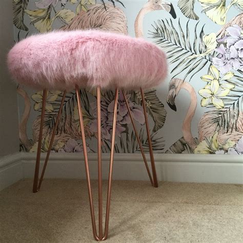 Faux fur stool with hairpin legs Cheap Dining Room Chairs, Wayfair Living Room Chairs, Leather ...