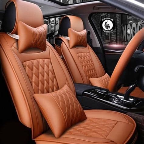 KVD Superior Leather Luxury Car Seat Cover FOR TOYOTA Innova SEATER ...