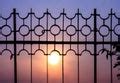 Free Stock Photo 81-fence_sunset_silhouette_9376.JPG | freeimageslive
