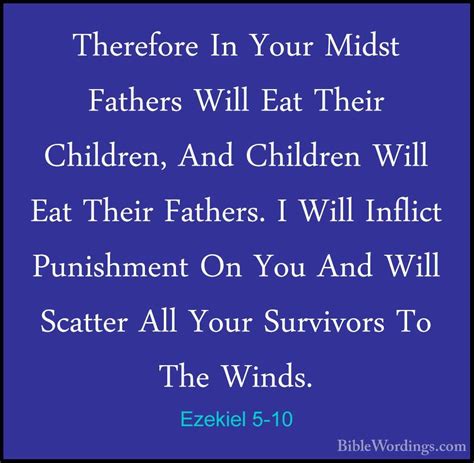 Ezekiel 5 - Holy Bible English - BibleWordings.com