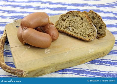 Pork Sausages in a Natural Casing. Stock Image - Image of brown, bunch: 239020295