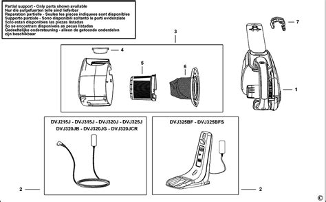 Black & Decker DVJ320J Dustbuster Spare Parts - Part Shop Direct