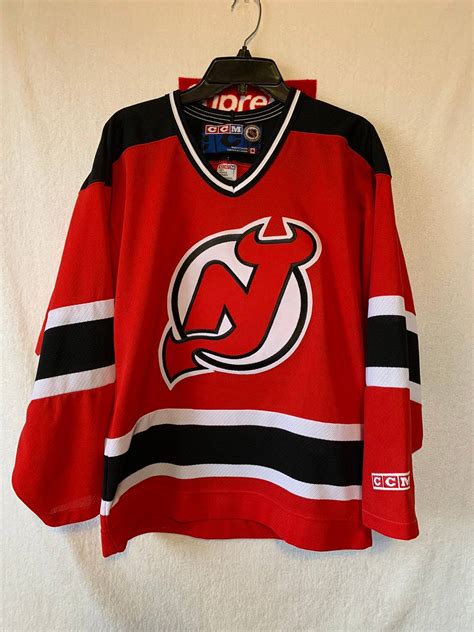 Vintage Vintage NHL New Jersey Devils Mesh CCM Hockey Jersey Rare