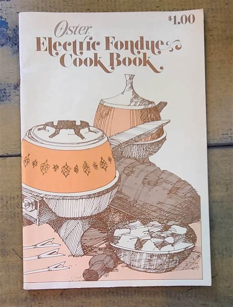 Vintage Oster Electric Fondue Cookbook Recipe Book - Etsy