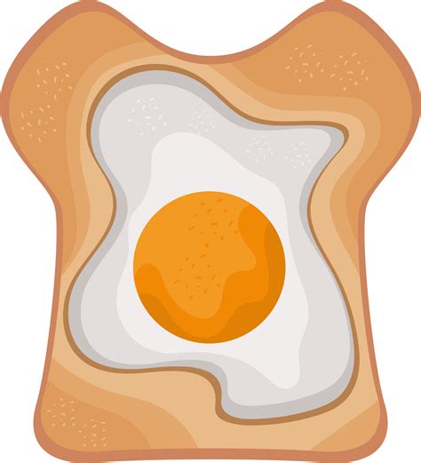 egg fried in bread toast 24085465 PNG