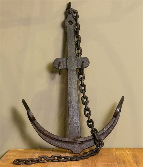 19th Century Hand-Forged Iron Ship Anchors from France | Hand forged iron, Craft iron, Free ...