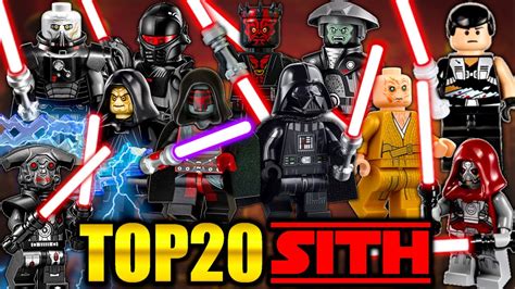 Top 20 LEGO Star Wars SITH Minifigures EVER MADE - YouTube
