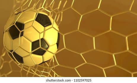 Goldblack Soccer Ball Goal Net Under Stock Illustration 1437301649 | Shutterstock