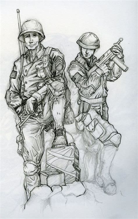 WWII soldiers | Art, Soldier, Wwii