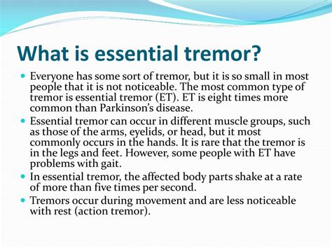 PPT - Essential Tremor PowerPoint Presentation, free download - ID:2246522