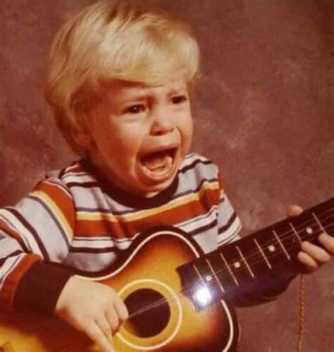 Guitar crying kid Meme Generator