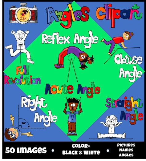 Angles Clipart | Clip art, Angles worksheet, Angles