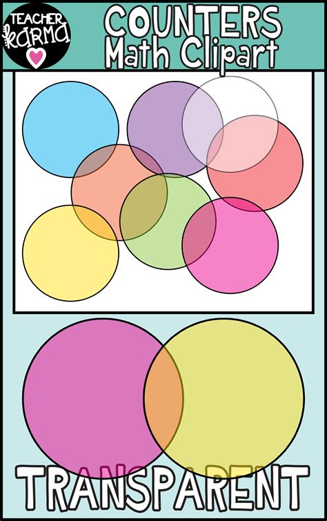 Math Counters Clipart, Transparent