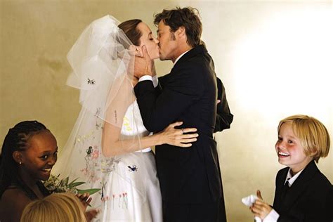 Take a Trip Down Memory Lane with the Iconic Angelina Jolie Wedding Dress – Wundr Bar