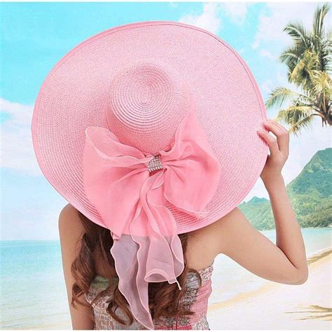 60 Amazing Beach Hat Ideas For Summer This Year | Beach hats outfit, Beach hat, Pink beach hat