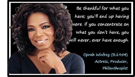 Oprah Winfrey Gratitude | "Be thankful for what you have: yo… | Flickr