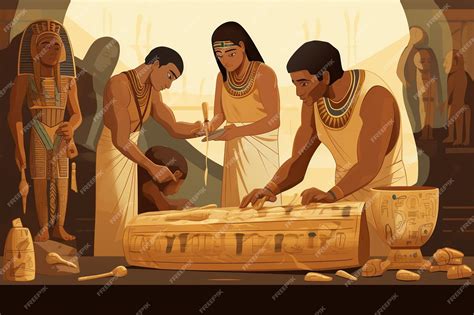 Premium AI Image | Mysteries Unveiled Ancient Mummification Rituals Illustrated