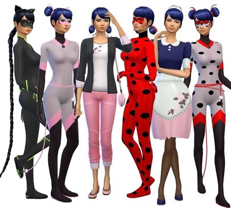 Pin by Murdermystery on Miraculous ladybug | Ladybug outfits, Sims 4 ...