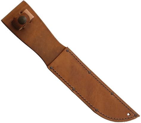 Ka-Bar Full-Size Plain Brown Leather Sheath