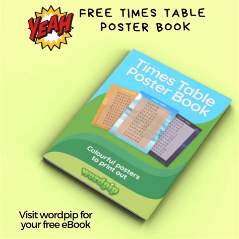 the times table poster book is available for your free e - book and you can also print it