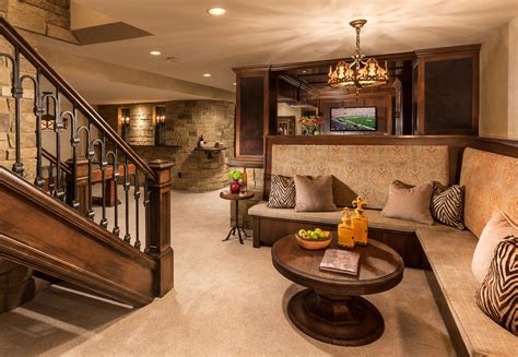 15 Old-World Traditional Basement Ideas for Classic Comfort