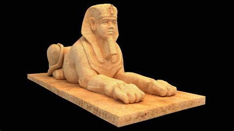 Ancient Egyptian Sphinx 4K - 3D Model by Pictorer