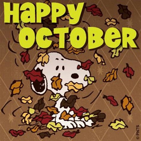 Snoopy! Happy October | Snoopy love, Snoopy, Charlie brown, snoopy