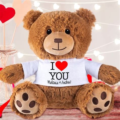 Personalized Valentine's Teddy Bear Valentine's Gift For Kids ...