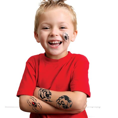 Buy Temporary Tattoo Factory Tough Guy Tattoos - Ultra-Realistic Kids ...