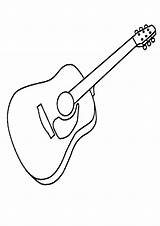 Coloring Pages  Guitar Page For Kids sketch template
