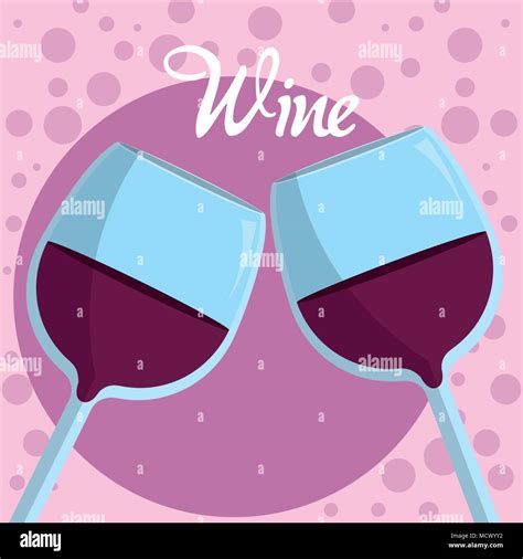 Wine glass cups Stock Vector Image & Art - Alamy