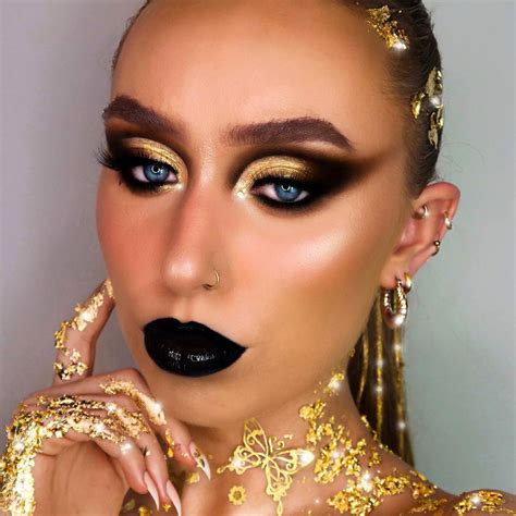 Black And Gold Makeup Look | Saubhaya Makeup