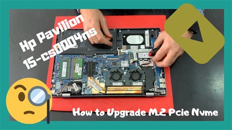 How to Upgrade M.2 Pcie Nvme SSD HP Pavilion 15 15-cs0004ns Disassembly - YouTube