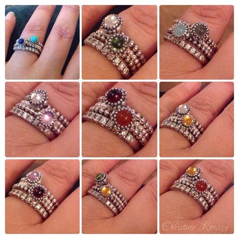 Pandora Stackable Birthstone Rings