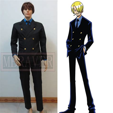 Japan Anime One Piece Sanji Cosplay Costume Two years later-in Anime ...