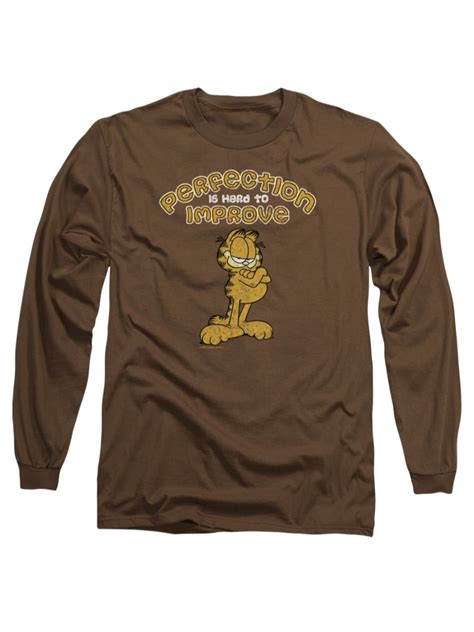 Garfield Comic Perfect Adult Long Sleeve T-Shirt Tee - Walmart.com