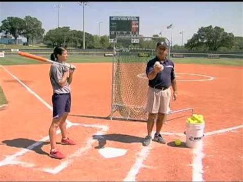 Fastpitch softball hitter increases softball crushing power using the advanced Batting Practice ...