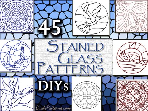 45 Simple Stained Glass Patterns | Arte, Fun.