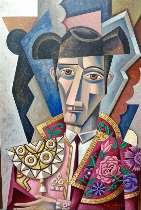 Borja Guijarro - El Maestro original cubism painting Contemporary Art ...