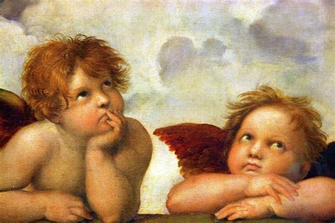 Angels And Cherubs Raphael Santi Painting by Magdalena Walulik