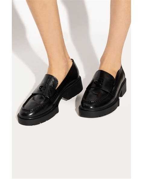 COACH 'leah' Loafers in Black | Lyst