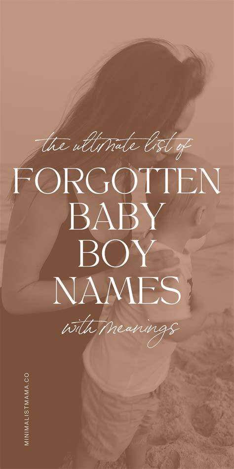 49+ Forgotten Baby Boy Names (Why Isn't Anyone Using These?!) 2024